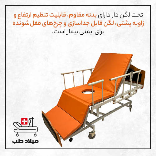 مهمترین ویژگی های تخت لگن خور